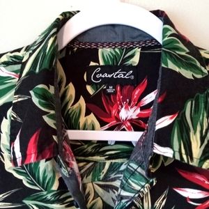 Tropical men's button up